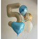 Composition with One-Digit Shape Ballon