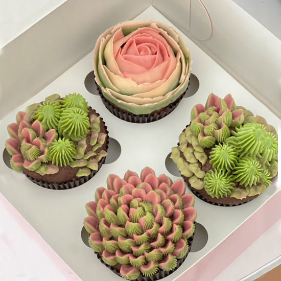 Cactus butter cream cupcakes 