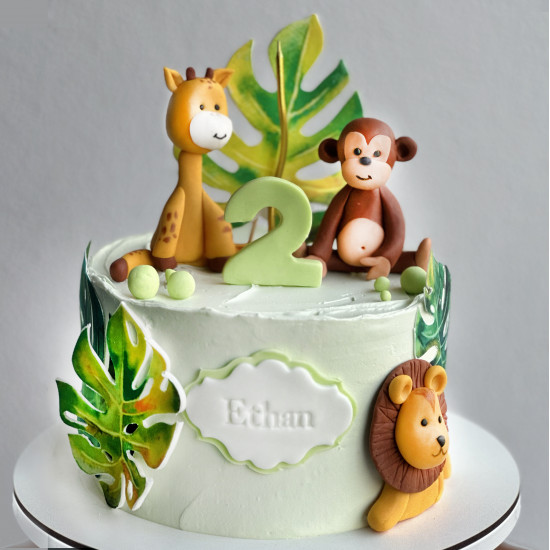 Jungle Animals cake 