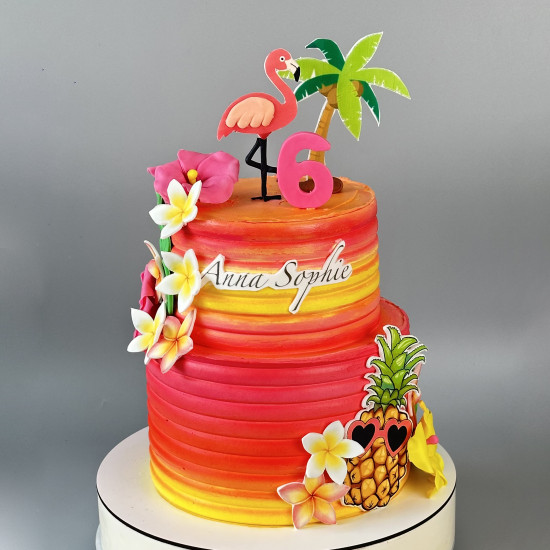 Hawaii theme cake 